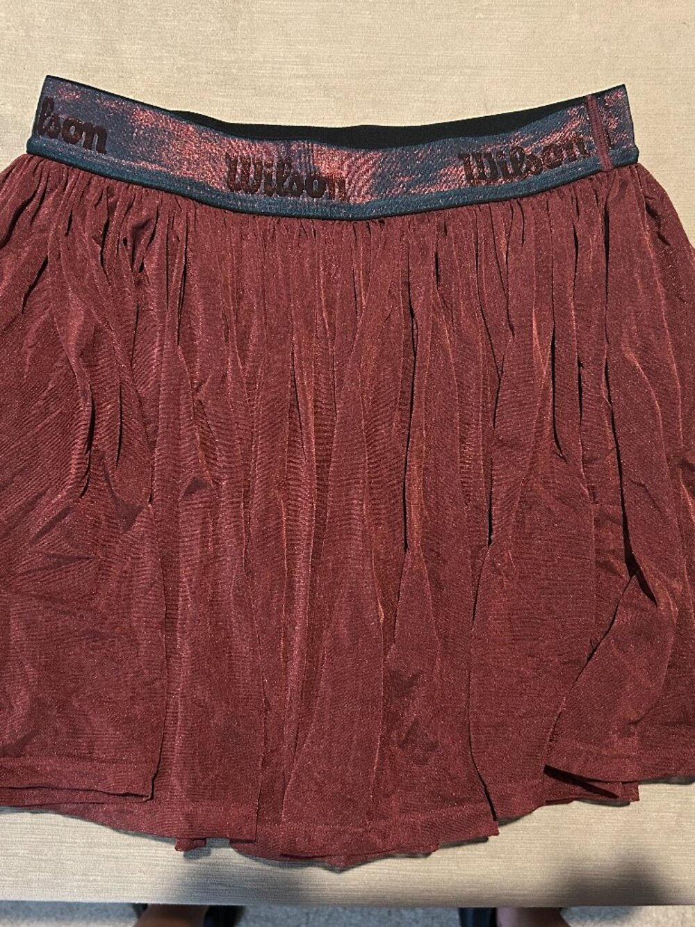 WILSON Limitless Mini Skirt Port Royale Cabernet Red Medium